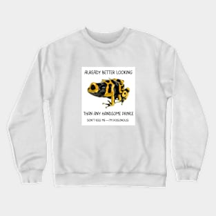 Bumblebee Frog with Attitude (v1) Crewneck Sweatshirt